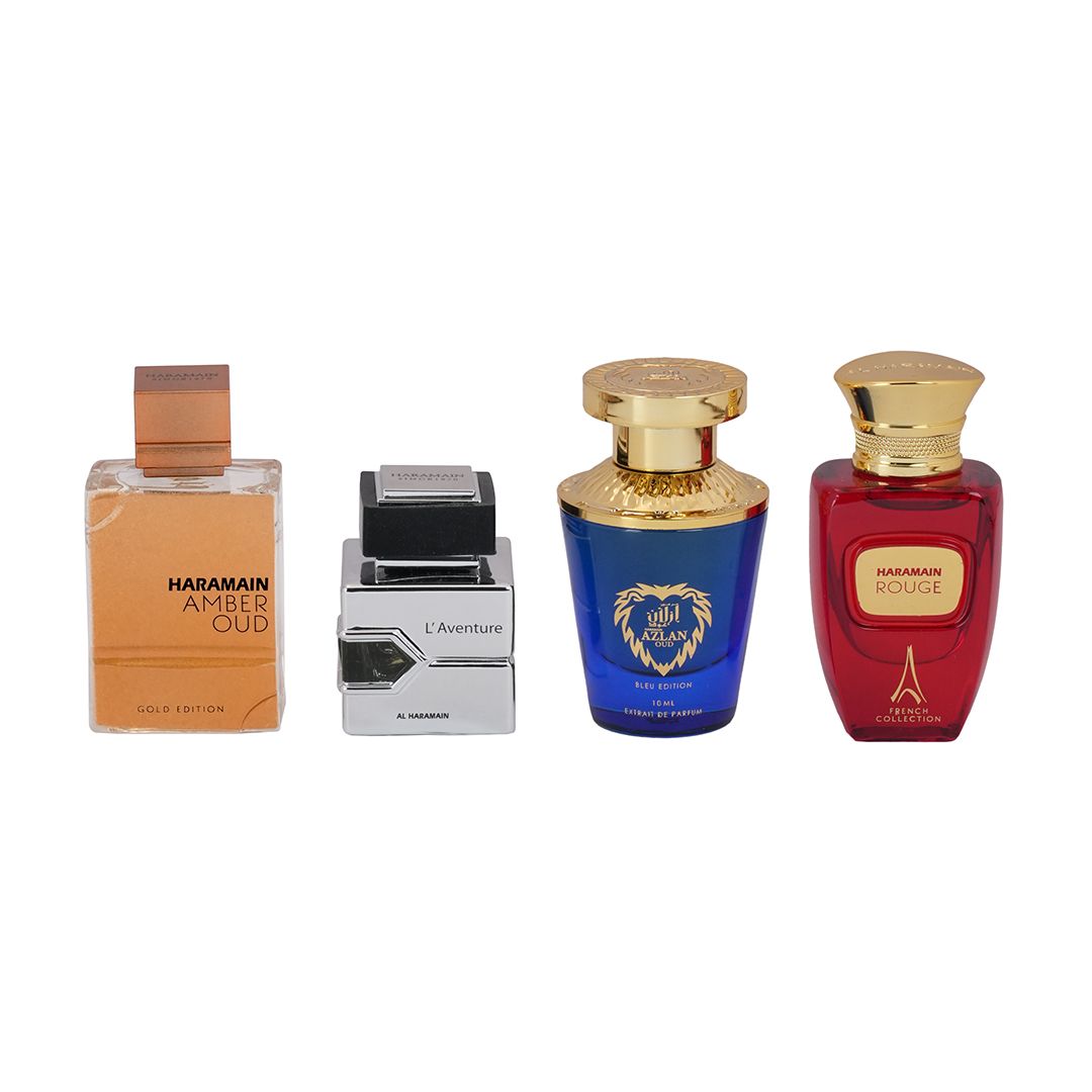 Al Haramain Kit Al Haramain 4X10Ml Gold + L'Aventure + Azlan Bleu + Rouge — Unissex