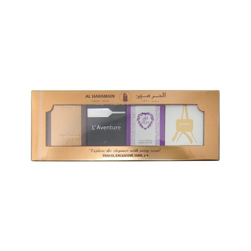 Al Haramain Kit Al Haramain 4X10Ml Gold +L'Aventure +Azlan Amber +Blanche — Unissex
