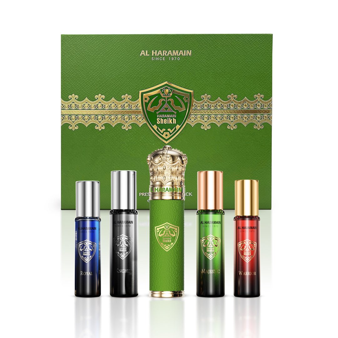 Al Haramain Kit Al Haramain Sheikh Prestige With Tube Cover +4 Tube Green — Unissex