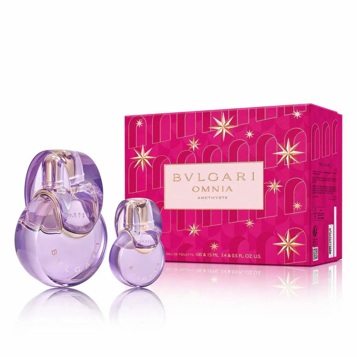 Bvlgari Kit Bvlgari Omnia Amethyste EDT 100ml + EDT 15ml (2 Pcs) — Feminino