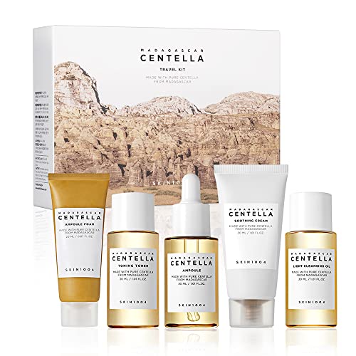Madagascar Centella Skin 1004 Madagascar Centella Travel Kit 30ml Cream+Oil+Ampoule+Toner