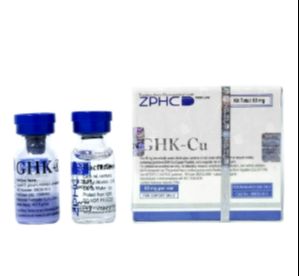 GHK-Cu 60mg x 1 vial Kit ZPHC (peptídeo liofilizado + água bacteriostática) - ZPHC
