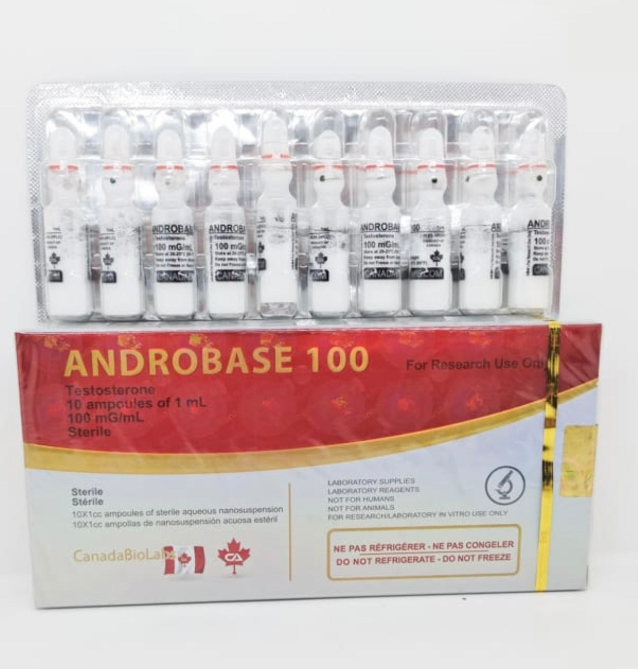 Testosterona Aquosa 100mg - Canada Labs