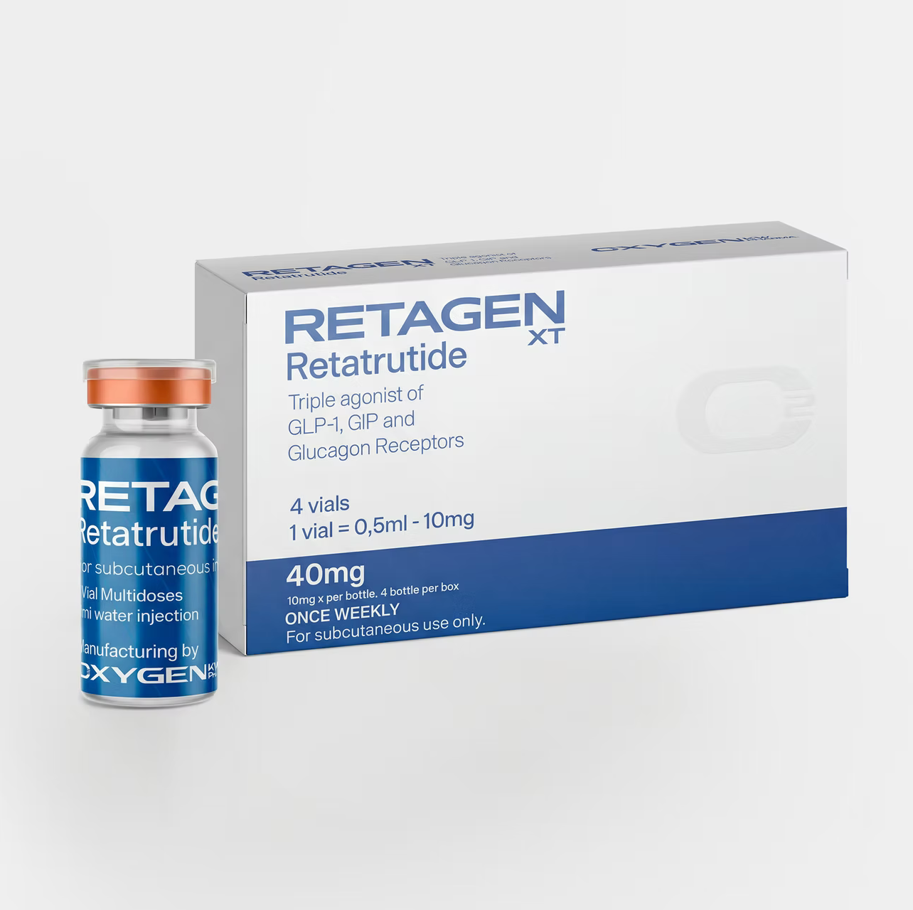 Retatrutida 40mg 4 ampolas (diluida) - Oxygen