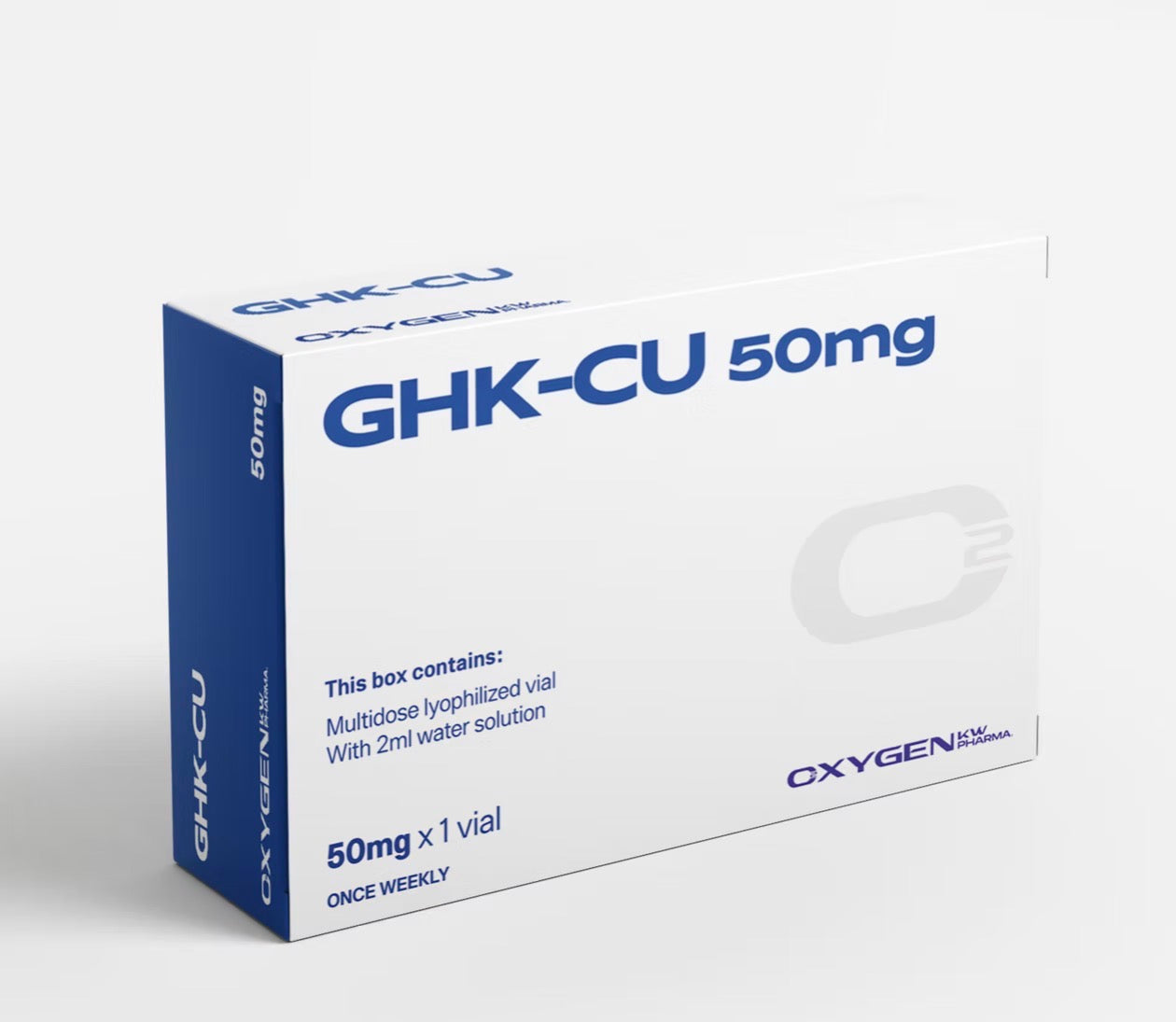 GHK-CU 50mg x 1 vial + 2ml de água bacteriostática - OxygenKW