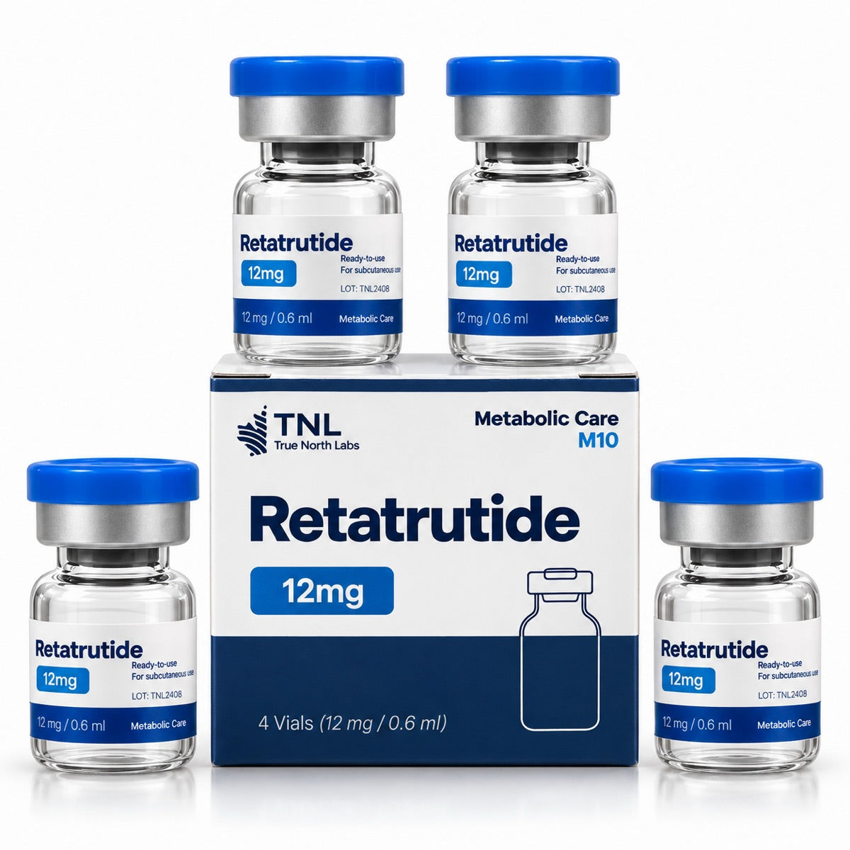 Retatrutida 48mg (4 ampolas de 12mg) - TNL