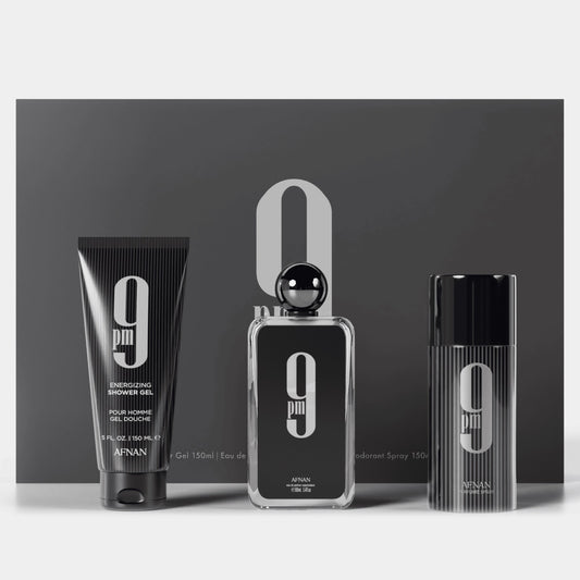 Afnan Kit Afnan 9PM EDP 100ml 3Pcs — Masculino