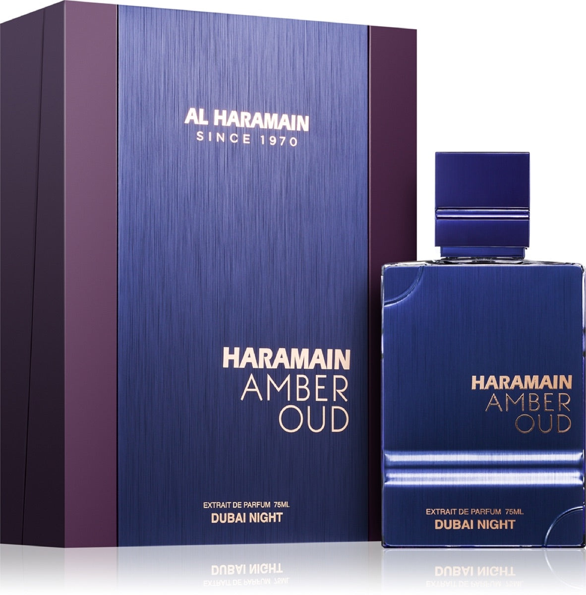 Al Haramain Kit Al Haramain Amber Oud Dubai Night 75ml +30Ml + B/M 250ml — Masculino