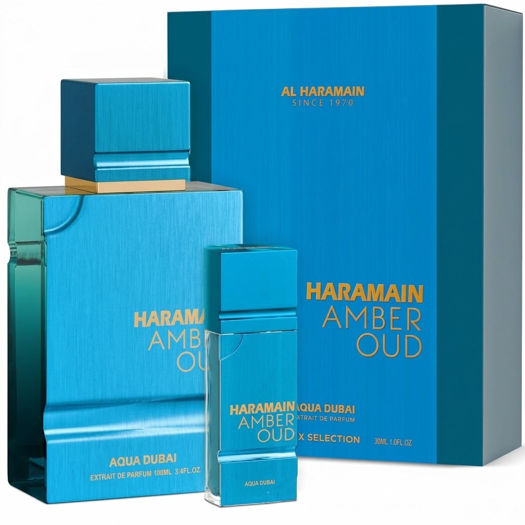 Al Haramain Amber Oud Aqua Dubai Exdp 75ml — Unissex