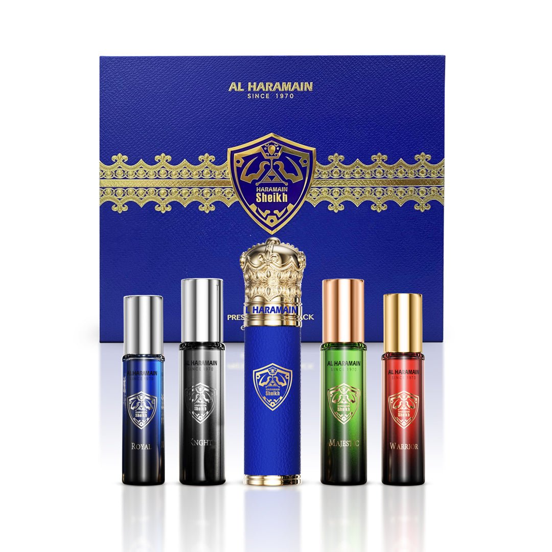 Al Haramain Kit Al Haramain Sheikh Prestige With Tube Cover + 4 Tube Blue — Unissex