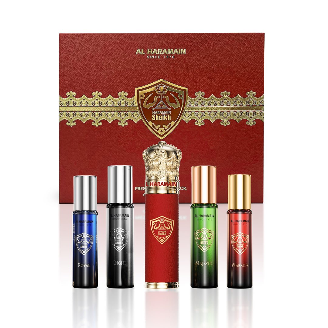 Al Haramain Kit Al Haramain Sheikh Prestige With Tube Cover + 4 Tube Red — Unissex