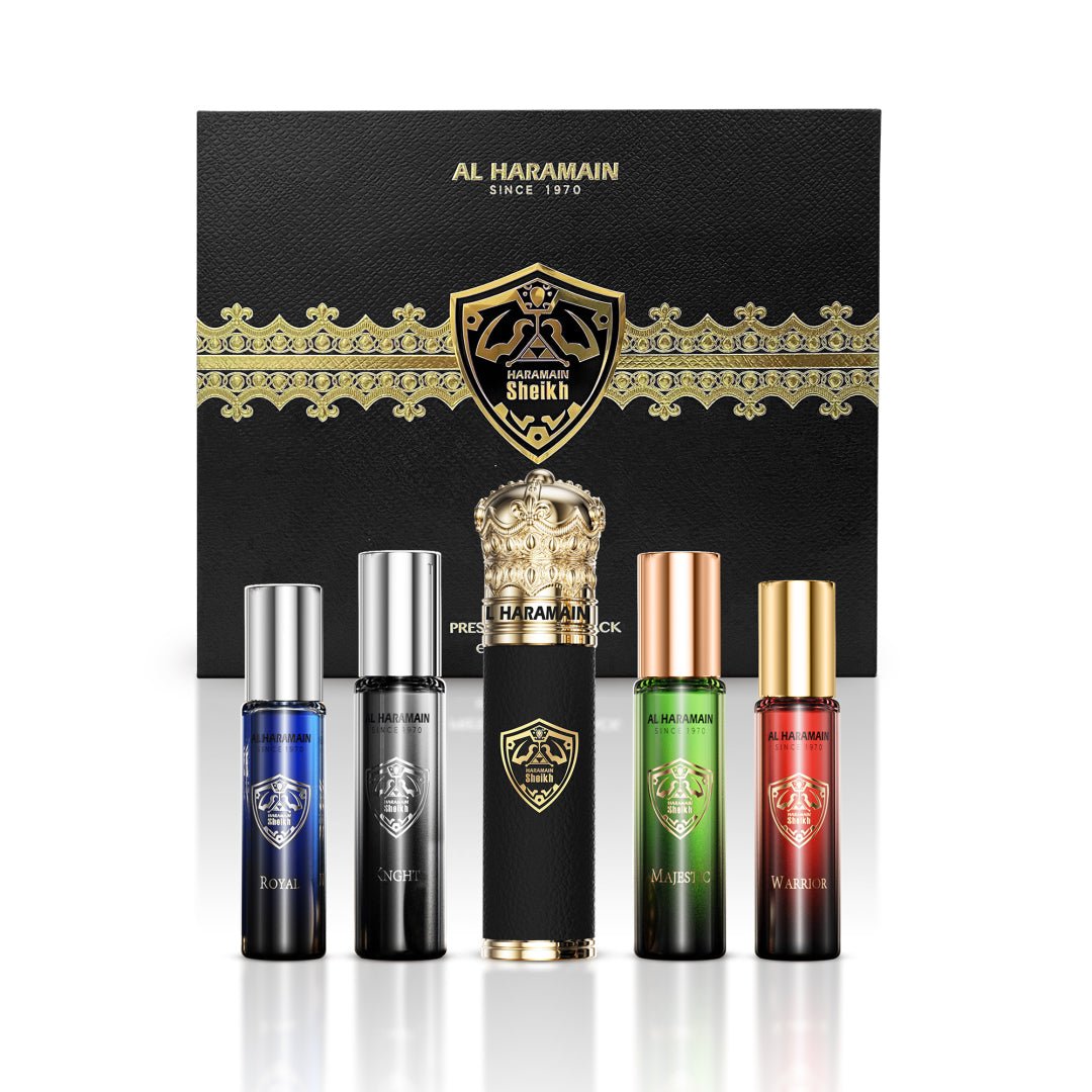Al Haramain Kit Al Haramain Sheikh Prestige With Tube Cover +4 Tube Black — Unissex