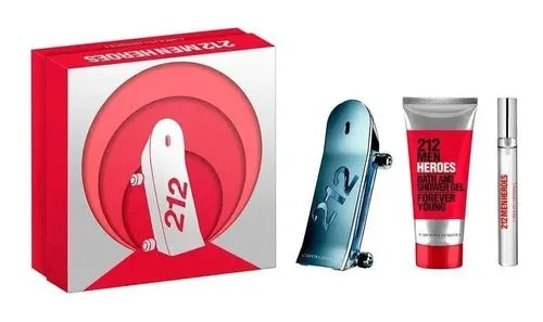 Carolina Herrera Kit Carolina Herrera 212 Men Heroes EDT 100Ml+ S/G 100ml — Masculino