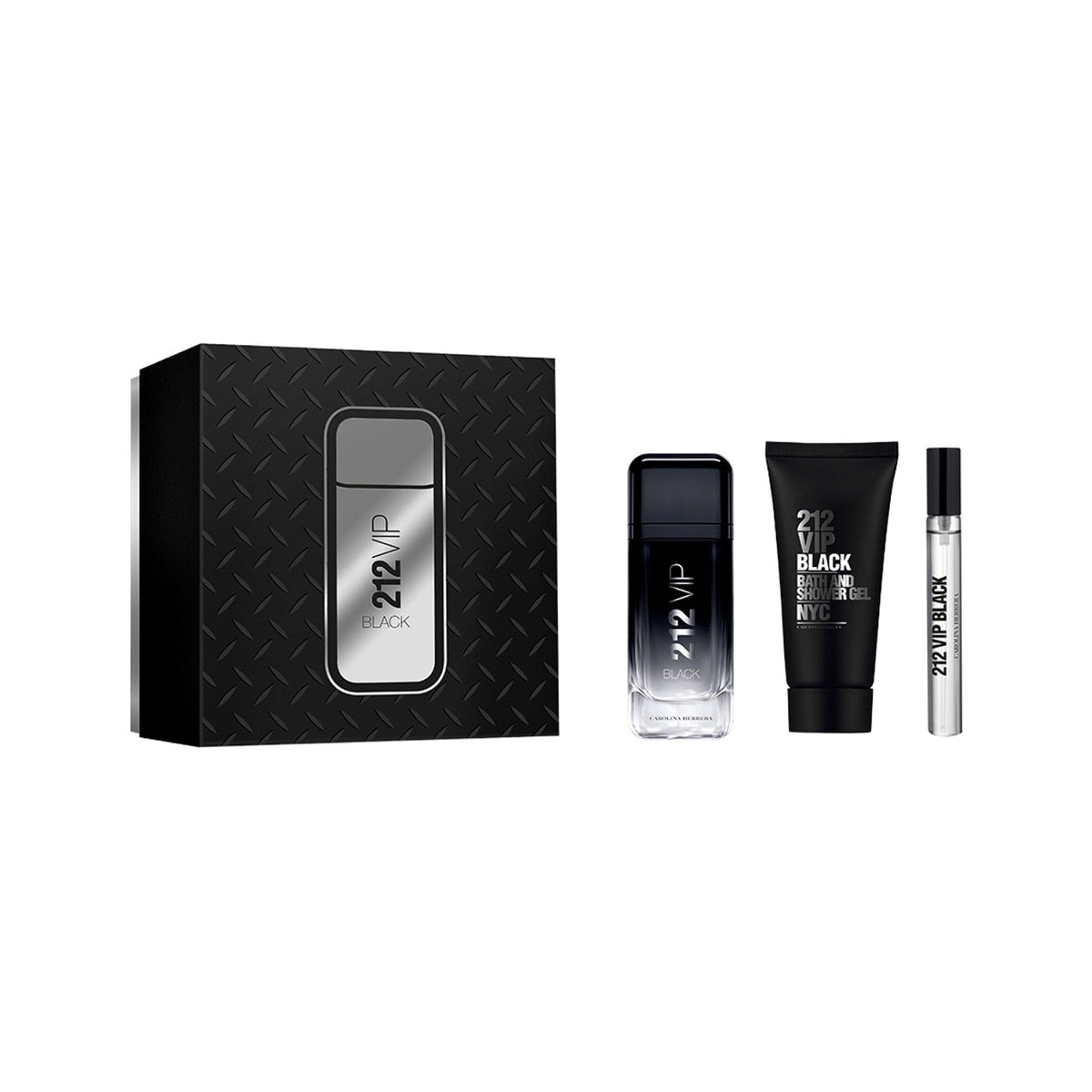 Carolina Herrera Kit Carolina Herrera 212 Vip Black EDP 100Ml+10Ml +S/G 100ml — Masculino
