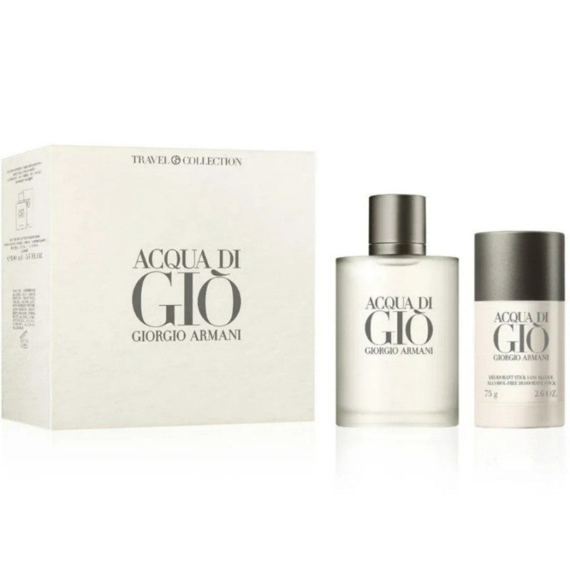 Giorgio Armani Kit Armani Acqua Di Gio EDT 100ml + Deo (Sem Alcool) 75g — Masculino