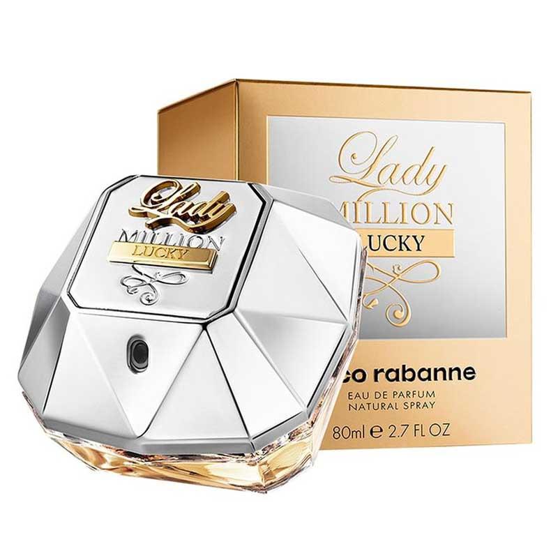 Paco Rabanne Lady Million Lucky EDP 80ml - Cx Amassada — Feminino