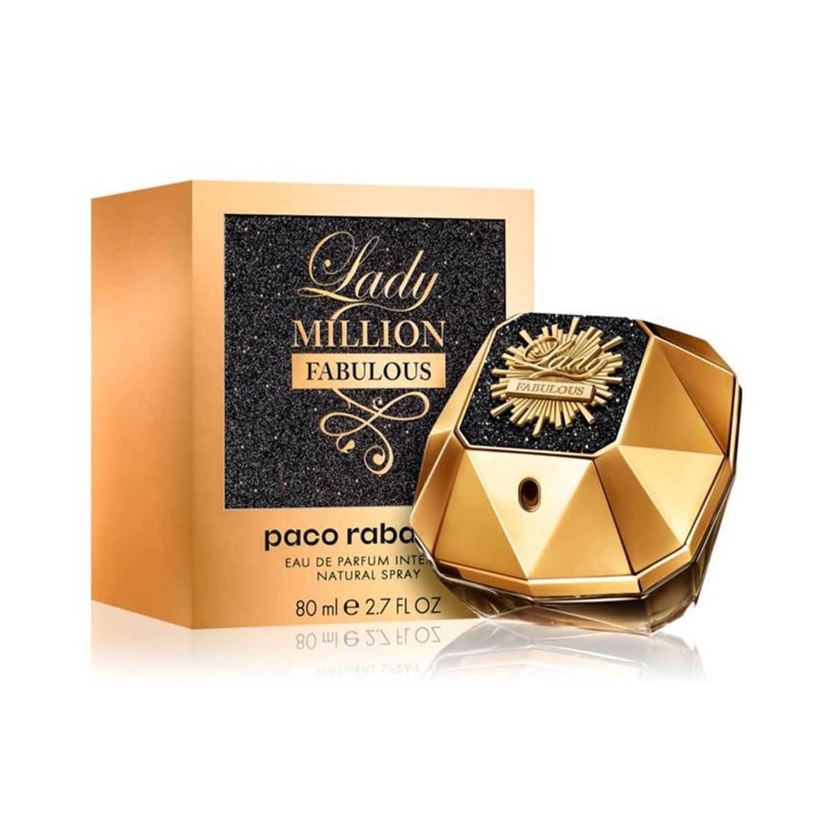 Paco Rabanne Lady Million Fabulous EDP Intense 80ml (Tester) — Feminino