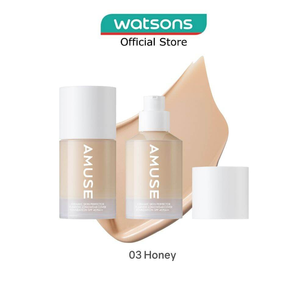 Amuse Ceramic Skin Perfector Foundation 03 Honey