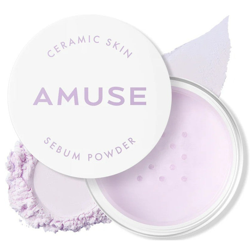 Amuse Ceramic Skin Sebum Powder 02 Violet