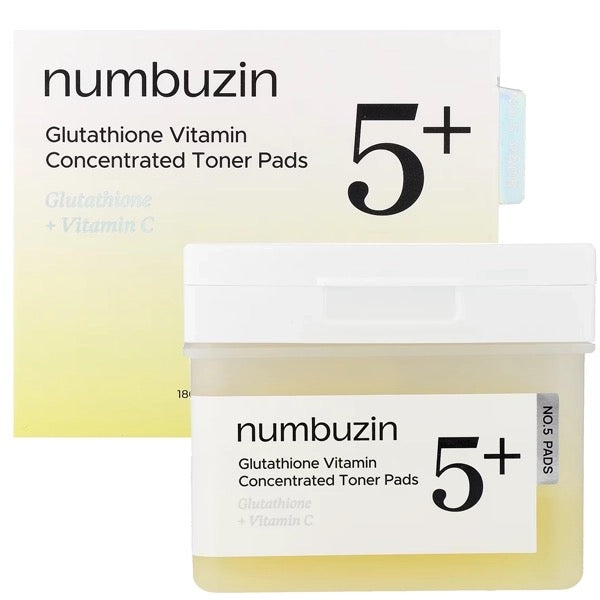 Numbuzin Almofadas Tonicas No.5+ Glutathione Vitamin Toner Pads 70 Un