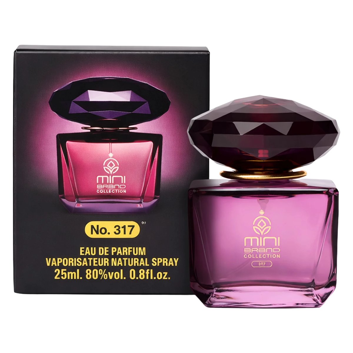 Mini Brand Collection No.317 EDP 25ml / Versace Crystal Noir — Feminino