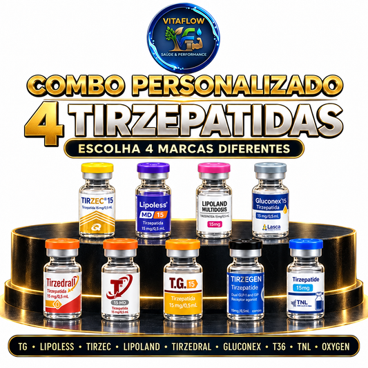COMBO MIX 4 Tirzepatida 15mg (4 ampolas - Total 60mg)