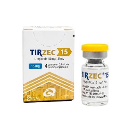 Tirzec 15mg MD (Bujão único - Total 60mg)