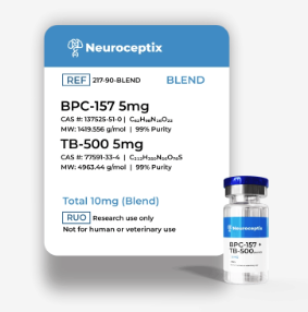 BPC 157+TB500 10mg (Wolverine Stack) - Neuroceptix - Não acompanha BAC