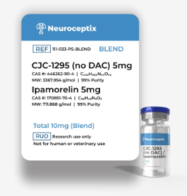 CJC-1295 (sem DAC) 5mg / Ipamorelin 5mg - Neuroceptix - Não acompanha BAC